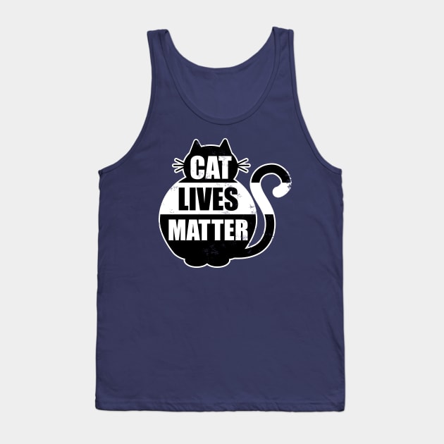 Cat Lives Matter Tank Top by BraaiNinja